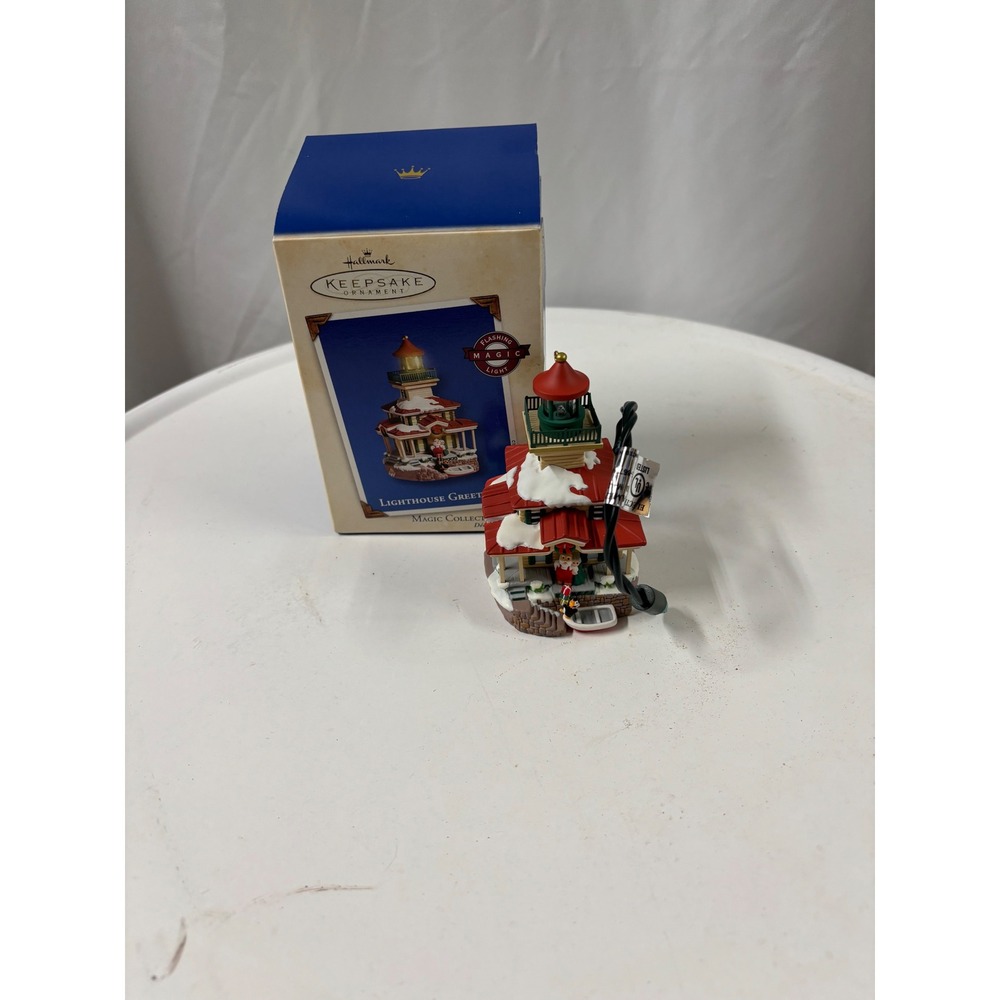 2002 Hallmark Keepsake Ornament "Lighthouse Greetings"‎ 6th in series